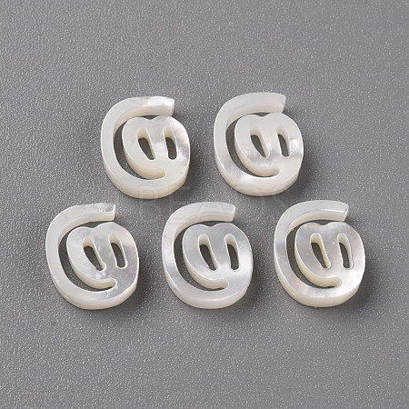 Natural White Shell Mother of Pearl Shell Beads SSHEL-R144-13-1