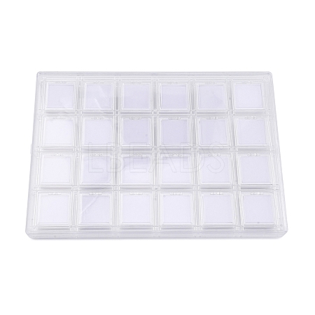 4-Rows 6 Grids Acrylic Organizer Storage Boxes CON-R030-05-1
