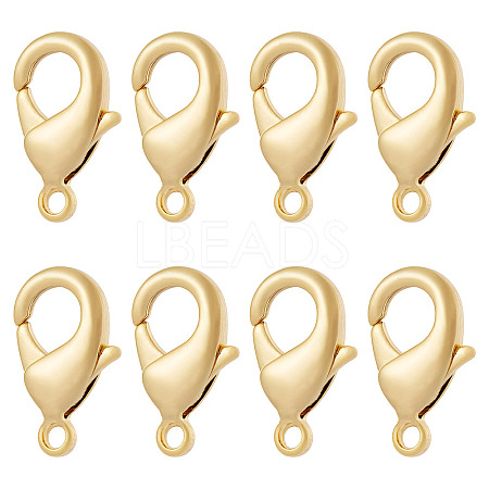 8Pcs Brass Lobster Claw Clasps KK-TA0002-70-1