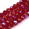Electroplate Glass Beads Strands X1-EGLA-A034-T4mm-L20-1