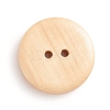 Natural Wooden Buttons X-BUTT-WH0015-04C-25mm-2