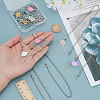 10Pcs 2 Colors Fan 304 Stainless Steel Charms Ceiling Fan Pull Chain Extenders PALLOY-HY00056-4