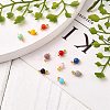 Faceted Glass Beads Pendants PALLOY-JF00546-3