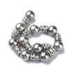 Shell Pearl 3-Hole Guru Beads Strands G-K149-53B-2