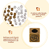 100Pcs 2 Colors Tibetan Style Alloy European Beads FIND-DC0002-53-4