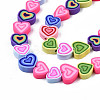 Handmade Polymer Clay Beads Strands X-CLAY-N008-050-3