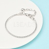 Brass European Style Bracelets for Jewelry Making KK-R031-06-2