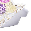 50Pcs Floral Human Heart Shape PVC Self Adhesive Cartoon Stickers STIC-G001-06-4