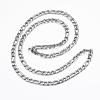 304 Stainless Steel Figaro Chain Necklaces NJEW-H445-20P-1