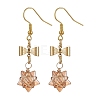 Glass Star Dangle Earrings EJEW-JE05548-02-1