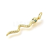 Brass Micro Pave Cubic Zirconia Pendants KK-V007-007P-03-2