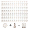 200 Sets ABS Plastic Imitation Pearl Rivet Studs KY-GO0001-06A-1
