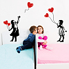 Translucent PVC Self Adhesive Wall Stickers STIC-WH0015-088-3