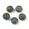 Natural Labradorite European Beads X-G-G740-14x8mm-37-1