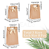  24Pcs 3 Styles Rectangle Kraft Paper Magic Tape Die Cut Gift Bags CARB-NB0001-11-2