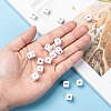 Letter Acrylic European Large Hole Beads X-OPDL-R050-10mm-I-6
