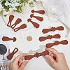 8Pcs 1-Hole PU Leather Buttons FIND-GF0008-82B-3