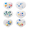 6Pcs 6 Styles DIY Flower & Animal & Heart Shape Nail Art Ornament Silicone Molds DIY-TA0004-22-10