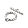 Non-Tarnish 304 Stainless Steel Ring Toggle Clasps STAS-A092-09B-P-2