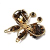 Butterfly Natural Tiger Eye Brooch G-A278-02G-02-2