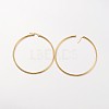 Ion Plating(IP) 304 Stainless Steel Hoop Earrings X-EJEW-N0016-11G-L-2