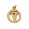 304 Stainless Steel Charms
with Jump Ring STAS-R001-02G-V-1