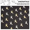 Unicraftale 40Pcs 2 Colors 201 Stainless Steel Pendants STAS-UN0049-41-5
