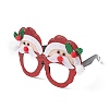 Christmas Plastic & Non-woven Fabric Glitter Glasses Frames LS-AJEW-E053-01B-2