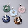 Natural & Synthetic Mixed Stone Pendants G-F640-B-1