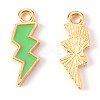 Alloy Enamel Pendants X-ENAM-N054-025G-2