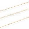 3.28 Feet Ion Plating(IP) 304 Stainless Steel Paperclip Chains X-CHS-F010-01A-G-2