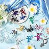 12Pcs 12 Colors Alloy Alligator Hair Clips for Women OHAR-SP0001-07-4
