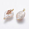 Natural Cultured Freshwater Pearl Pendants PEAR-L027-06A-2