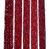 Electroplate Opaque Solid Color Glass Beads Strands EGLA-A044-P8mm-L02-2
