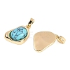 Synthetic Turquoise Pendants KK-U043-52G-03-2