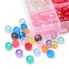 450Pcs 15Colors Transparent Plastic Beads KY-YW0001-49-2