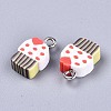 Handmade Polymer Clay Charms X-CLAY-T016-61-3