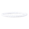 4mm Round Glass Beads Bracelet for Men KG3069-40-1