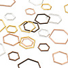 Craftdady 120Pcs 12 Style Alloy Linking Rings FIND-CD0001-01-4