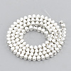 Electroplate Non-magnetic Synthetic Hematite Beads G-N0322-18S-2