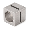 Tarnish Resistant 201 Stainless Steel European Beads STAS-M058-01I-P-2