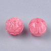 Synthetic Coral Carve Beads CORA-S027-33C-2