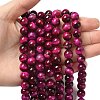 Natural Rose Tiger Eye Beads Strands X-G-G099-10mm-3-3