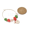 Christmas Theme Alloy Enamel Wine Glass Charms AJEW-JO00190-4