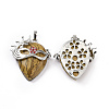 Natural Picture Jasper Pendants G-P496-02P-07-2