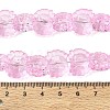 Electroplate Baking Paint Transparent Glass Beads Strands GL-CBA17FF-02J-4