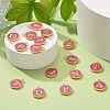 Golden Plated Alloy Enamel Charms ENAM-S118-08-M-4