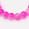 Baking Paint Crackle Glass Bead Strands CCG-S001-6mm-M-3