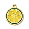 304 Stainless Steel Fruit Enamel Pendants LS-STAS-G362-04G-03-1