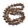 Electroplated Natural Lava Rock Beads Strands G-A251-C01-01C-1